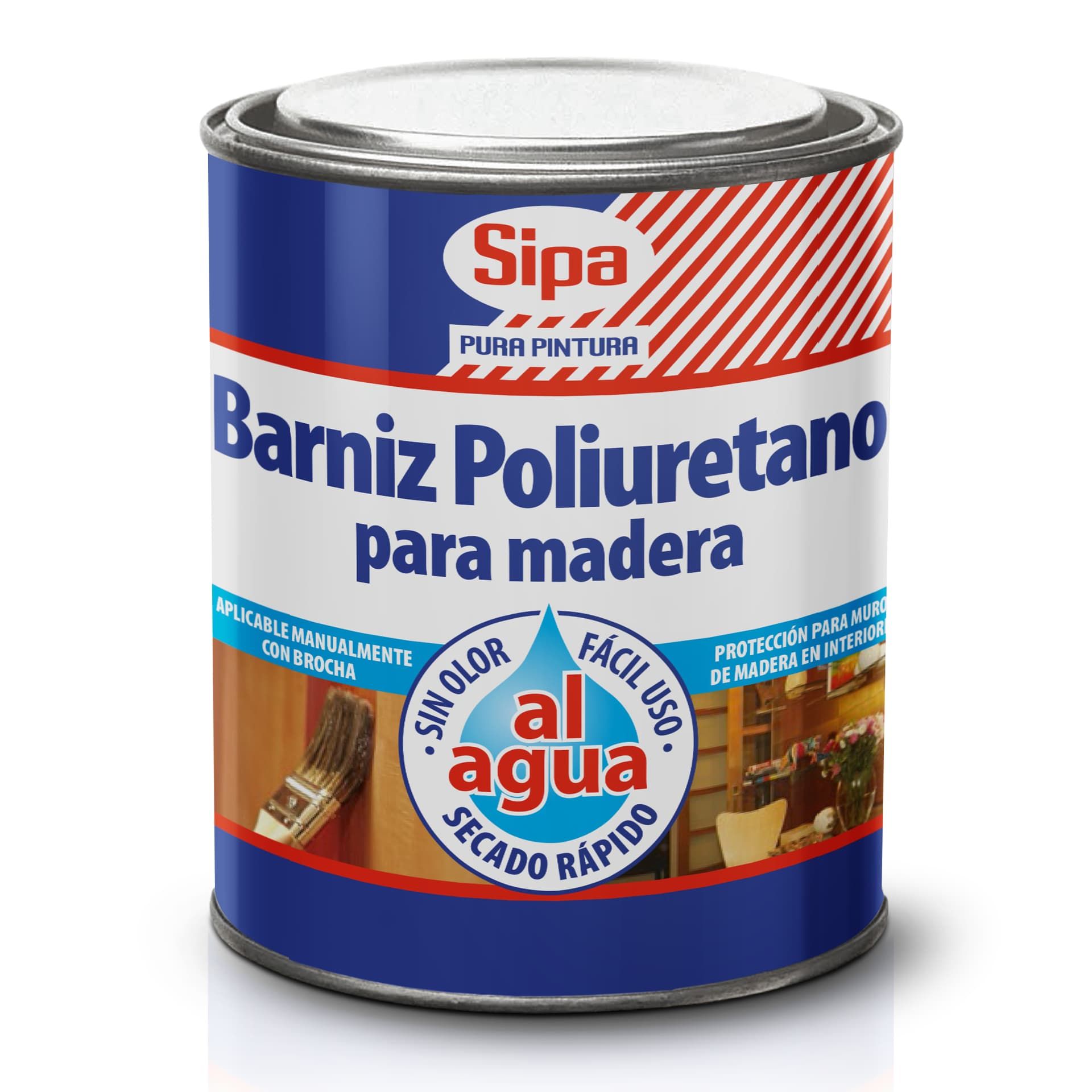 BARNIZ POLIURETANO AL AGUA INCOLORO 800ML